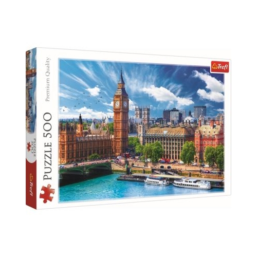 Puzzle o zi cu soare la Londra 500 de piese, Trefl