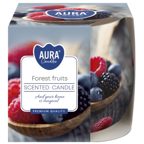 LUMANARE PAHAR IMPRIMAT SN71S-08 FRUCTE DE PADURE