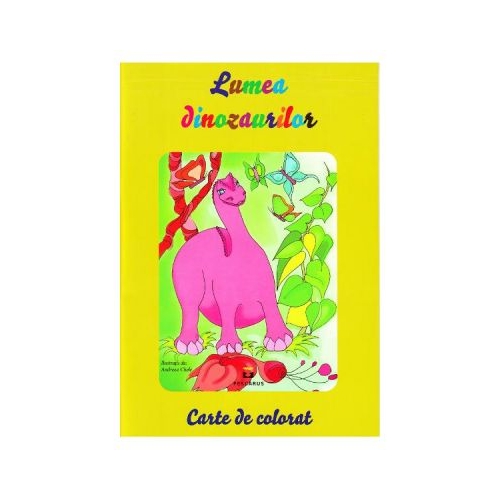 Lumea dinozaurilor. Carte de colorat