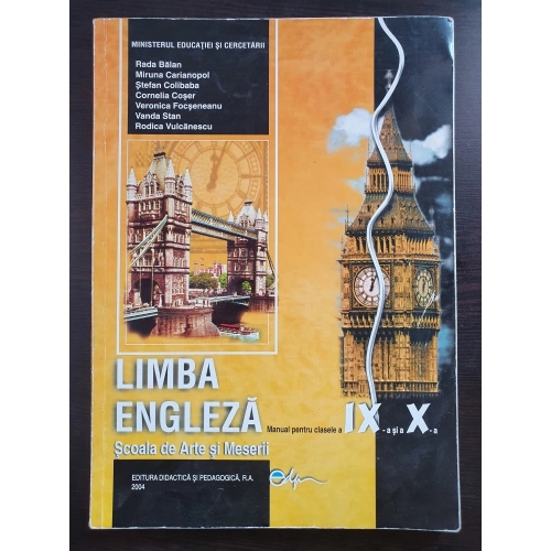 Manual Limba engleza, clasele a IX-a si a X-a Scoli de Arte si Meserii - Viorica Focseneanu