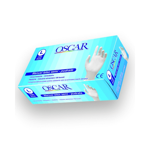 Oscar Manusi unica folosinta latex marimea L, 100 bucpe grupdzc.ro✅. Descopera gama copleta de produse la oferte speciale✅!