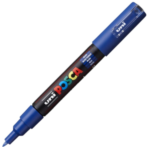 Marker UNI PC-1M 0. 7 mm albastru Posca