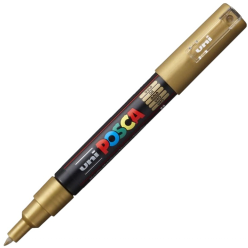 Marker UNI PC-1M 0. 7 mm auriu Posca