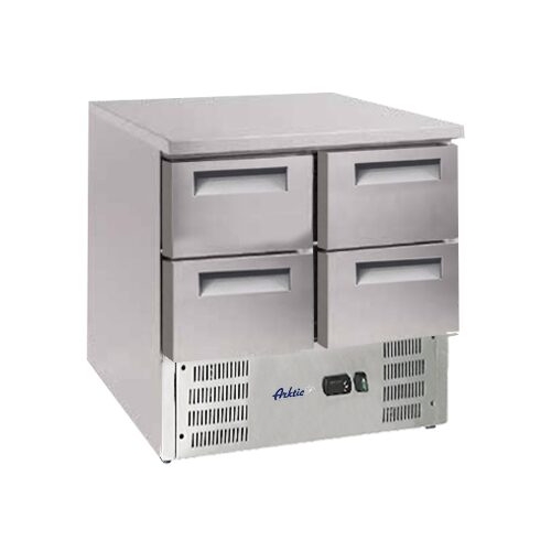 Masa frigorifica cu 4 sertare si unitate inferioara, Arktic  247L, 900x700x(H)850mm