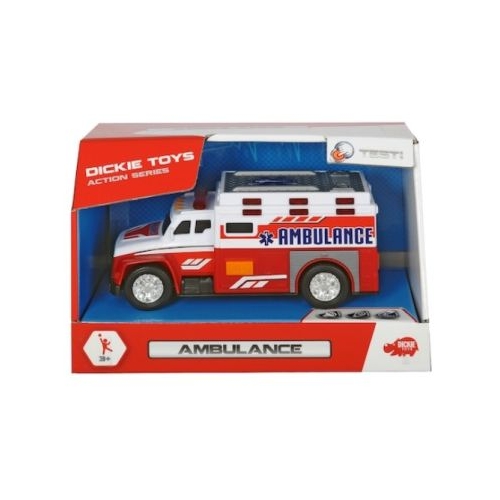 Masina - Ambulanta cu lumini si sunete, Dickie