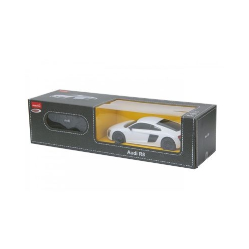 Masina cu telecomanda Audi R8 alb cu scara 1: 24, Rastar