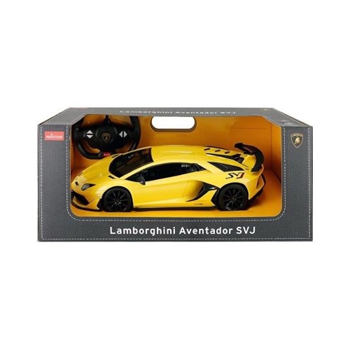 Masina cu telecomanda Lamborghini Aventador SVJ galben scara 1: 14, Rastar