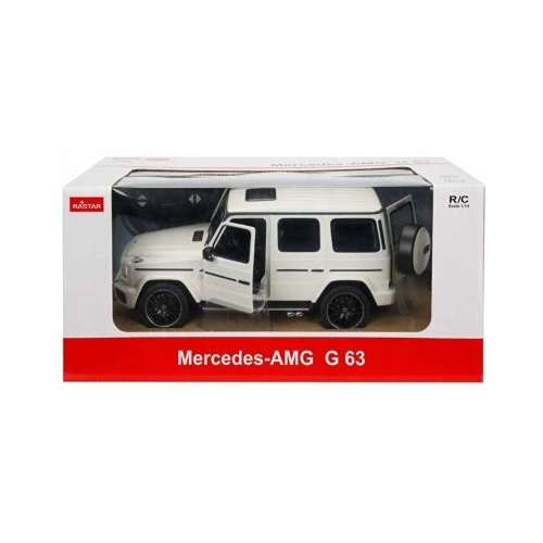Masina cu telecomanda Mercedes-Benz G63 alb, scara 1: 14, Rastar