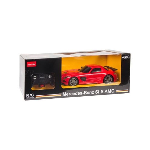 Masina cu Telecomanda Mercedes-Benz SLS AMG Rosu 1: 18, Rastar