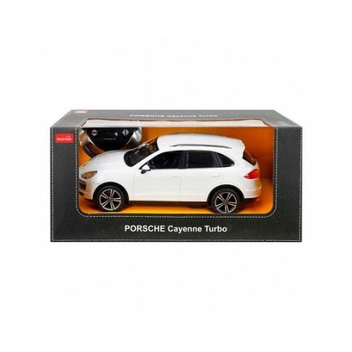 Masina cu Telecomanda Porsche Cayenne Turbo Alb Scara 1: 14, Rastar