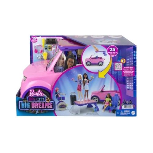 Masinuta Big City Big Dreams, 25 piese, Barbie