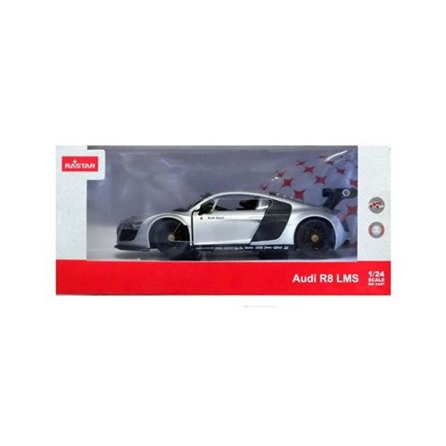 Masinuta metalica Audi R5 argintiu, scara 1: 24, Rastar