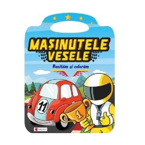 Masinutele vesele. Poezii pentru copii,Carti de colorat