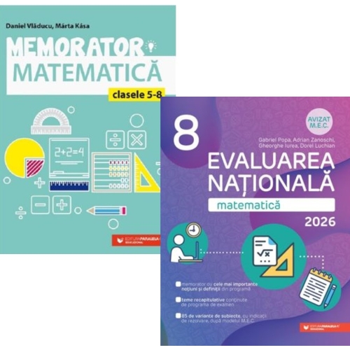 Pachet Evaluarea Nationala. Matematica 2026 clasa a 8-a - Gabriel Popa Marta Kasa