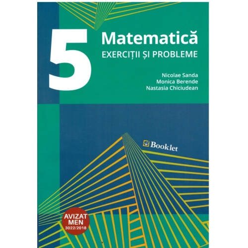 Matematica pentru clasa a V-a, exercitii si probleme - Nicolae Sanda, editura Booklet