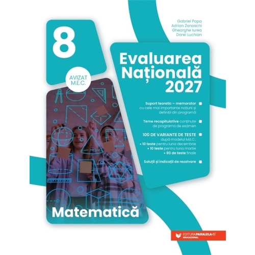 Matematica. Evaluarea Nationala 2027. Clasa 8 - Gabriel Popa, Adrian Zanoschi