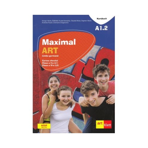 Maximal. Limba Germana. Clasa a V-a (L1). Clasa a VI-a (L2). Cartea elevului. Maximal. Kusbuch. A1. 2 - Julia Katharina Weber, Claudia Brass, Dagmar GlÃ¼ck, ElÅ¼bieta Krulak-Kempisty, Giorgio Motta, editura Art Grup