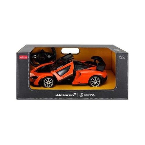 Masina cu telecomanda McLaren Senna portocaliu cu scara 1 la 14, Rastar