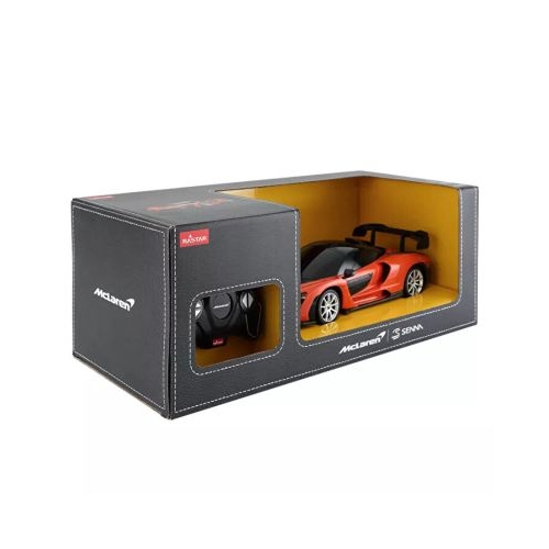 Masina cu telecomanda McLaren Senna portocaliu cu scara 1 la 18, Rastar