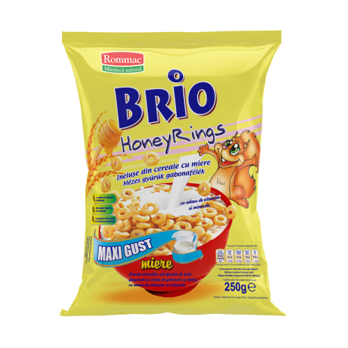 Brio cereala inele cu miere, 250 g, Boromir