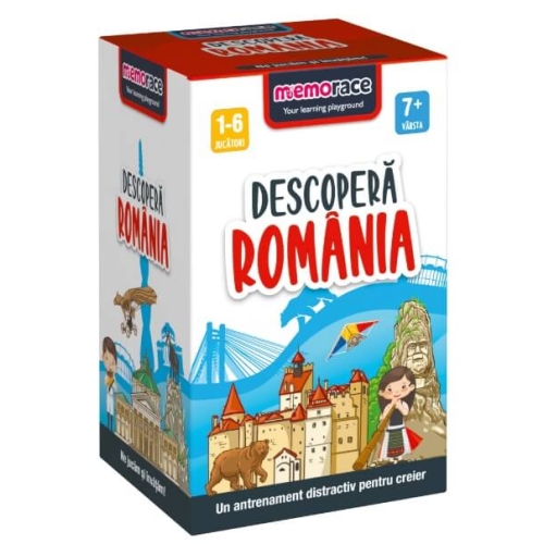 Joc educativ MemoRace Descopera Romania Carti educative Kreativ grupdzc