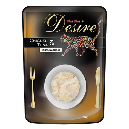 MIAU MIAU DESIRE Plic Pui File si Ton in Supa 70g