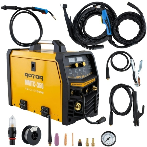 MMTC-350 MIG/MMA/TIG/CUT aparat de sudura cu electrozi 4 in 1 ROTOR