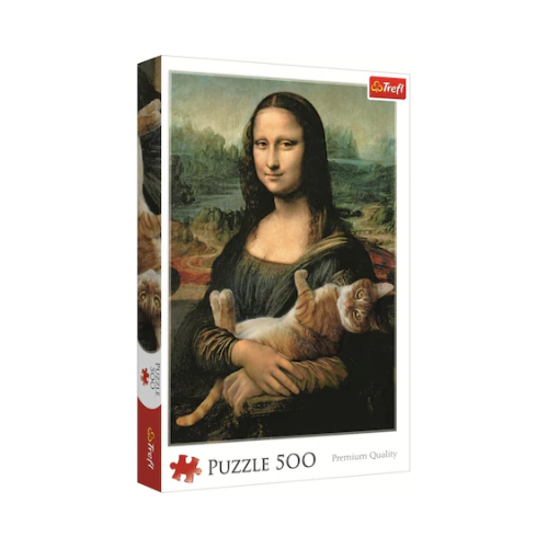 Puzzle Monalisa cu pisica 500 de piese, Trefl