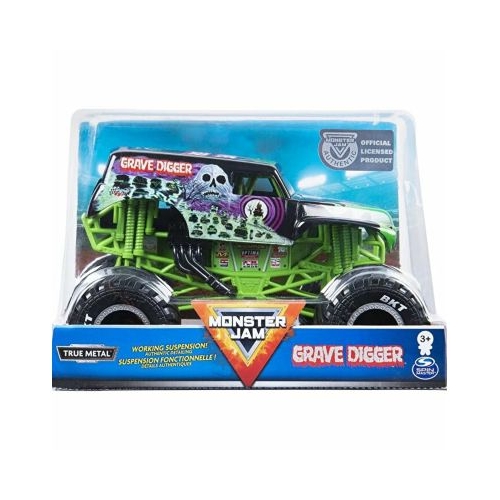 Monster Jam, macheta metalica scara 1;24 Grave Digger, Spin Master | 0778988579824