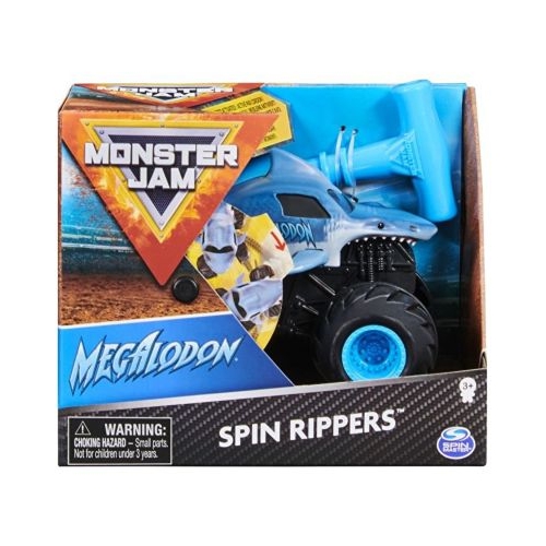 Monster Jam, masinuta metalica scara 1: 43 Megalodon, Spin Master