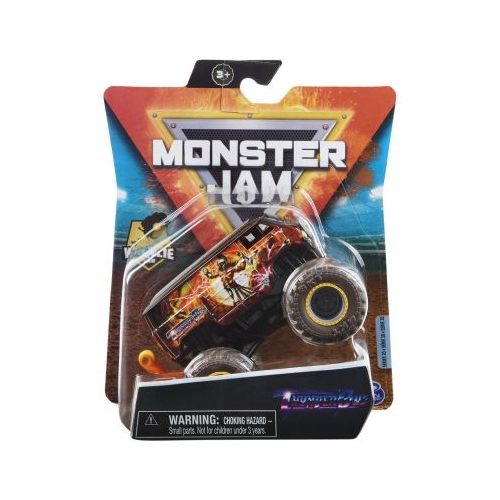 Monster Jam Masinuta Metalica Thunder Bus scara 1: 64