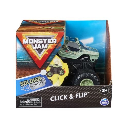Monster Jam Soldier Fortune Seria Click Flip scara 1: 43