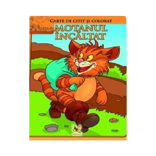 Motanul incaltat. Carte de colorat si citit, editura Aquila