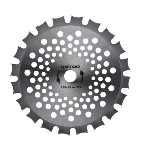 Disc motocoasa 20T cu Vidia dublu 255x25,4x1,3 mm, ROTOR