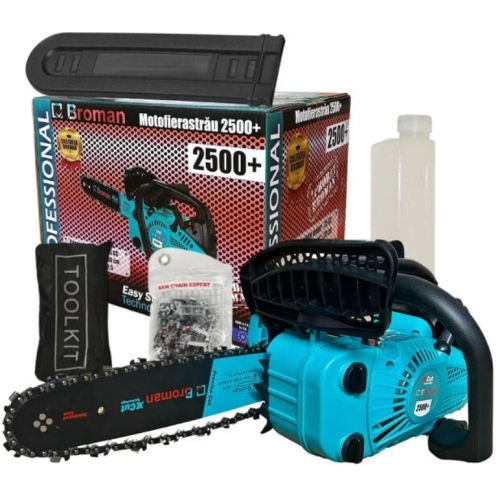 Drujba de constructii cu o mana Broman, 2500+, 2.5CP, 25CC, lama 30 cm, 2T