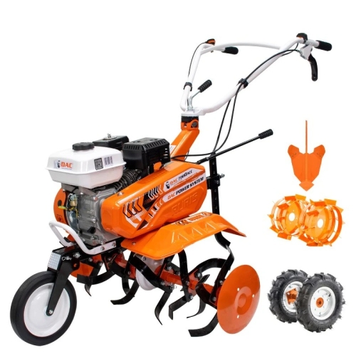 Motosapa Dac 7000Acc1 + Roti Cauciuc 4.00-8+Rarita Ajustabila+Roti Metalice 350 Fara Manicot