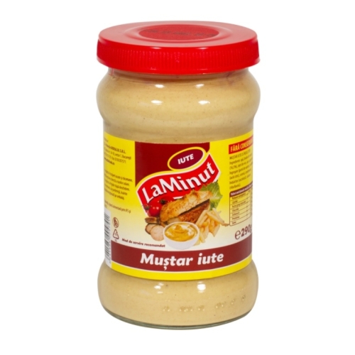La minut Mustar iute, 290g	