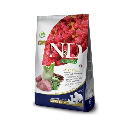 Hrana uscata Dieta veterinara, caini adult de talie medie si mare, cu miel, Controlul greutatii, 7 kg, N&D Quinoa 