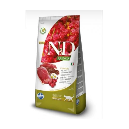Hrana uscata Pisici Adult, Urinary, cu rata si merisor, 5 kg, N&D Quinoa Cat