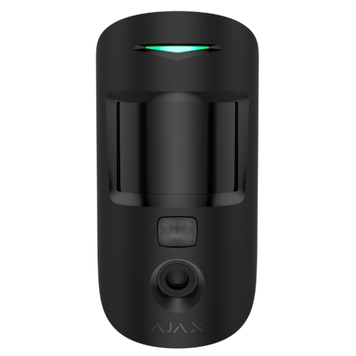 Detector de miscare wireless PIR cu camera MotionCam, negru, Ajax