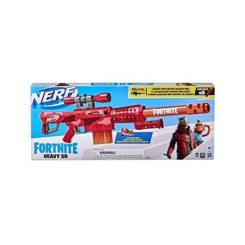 Blaster Fortnite Heavy SR 6 cartuse, Nerf
