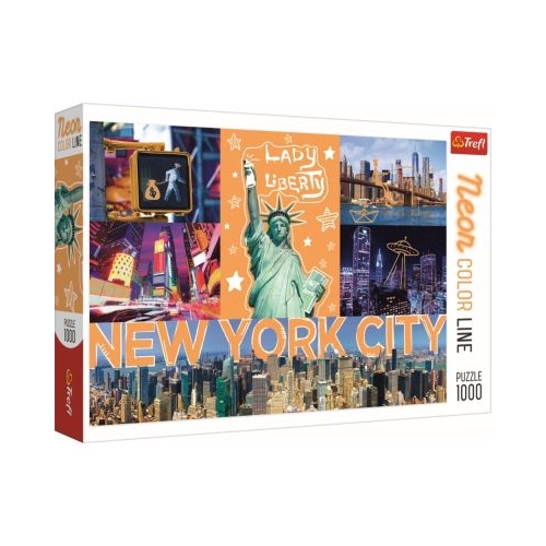 Puzzle New York Neon 1000 de piese, Trefl