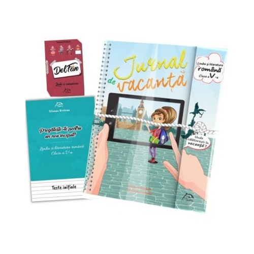 Jurnal de vacanta, Limba si literatura romana, clasa a V-a, 2018. Contine si jocul DelFan Limba si comunicare - Silvana Bicazan