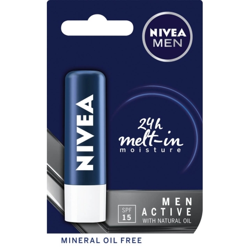 Nivea Men Balsam de buze pentru barbati SPF 15, 24 Melt-in moisturepe grupdzc.ro✅. Descopera gama copleta de produse la oferte speciale✅!