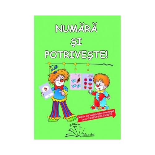 Numara si potriveste! Contine 40 de jetoane