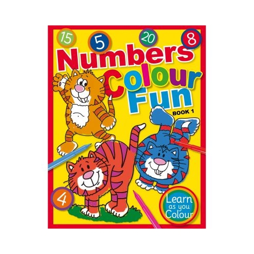 Numbers Colour Fun Book 1. Learn as you Colour