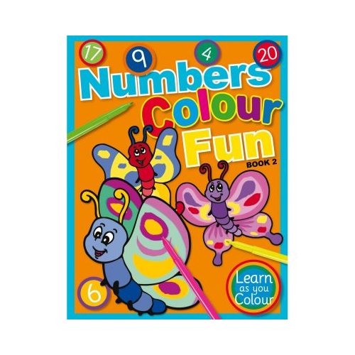 Numbers Colour Fun Book 2. Learn as you Colour series
