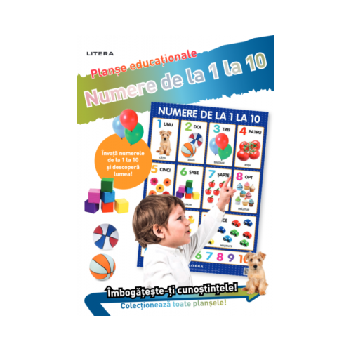 Numere de la 1 la 10. Planse educationale