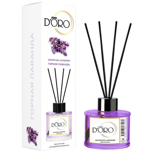 Odorizant camera cu betisoare aroma de Lavanda, 120 ml gamma D'ORO