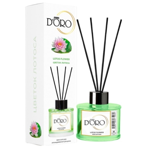 Odorizant camera cu betisoare aroma de Lotus, 120 ml gamma D'ORO